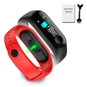 

Smart Bracelet Waterproof Color Screen Heart Rate Blood Pressure Monitor Fitness Bluetooth Smart Band for Android Xiaomi Mi iOS