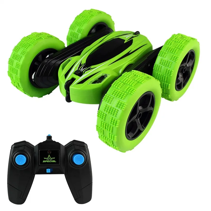 Remote Control Car Stunt Car Cyclone Double-Sided Flip Radio Control With LED Lights Off Road Remote RC Car Dirt Bike