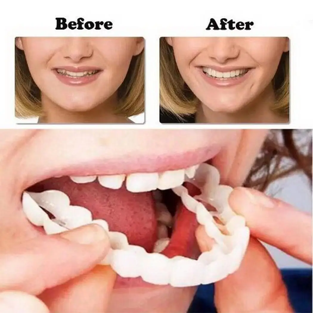 

1pcs Teeth Whitening Veneer Perfect Comfort Fit for Upper Lower Teeth Cover Oral Teeth Top Cosmetic Veneer tooth Hygiene Care