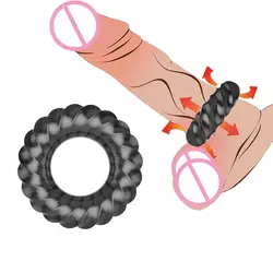 Силиконовое кольцо для пениса Пенис Для мужчин t для Для мужчин удлинитель полового члена кольцевой замок спермы мошонки связаны