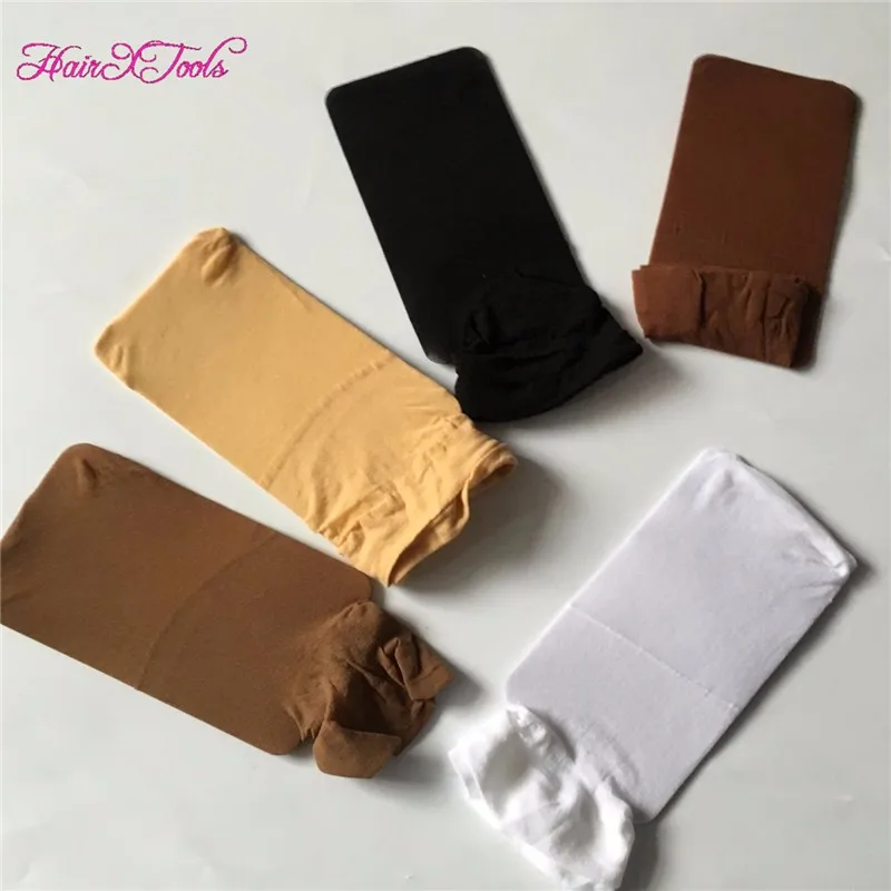 

48pcs/Lot NEW Deluxe Dream Beige Wig Cap Stretchable Elastic Hair Net Snood Wig Cap Hairnet Hair Mesh