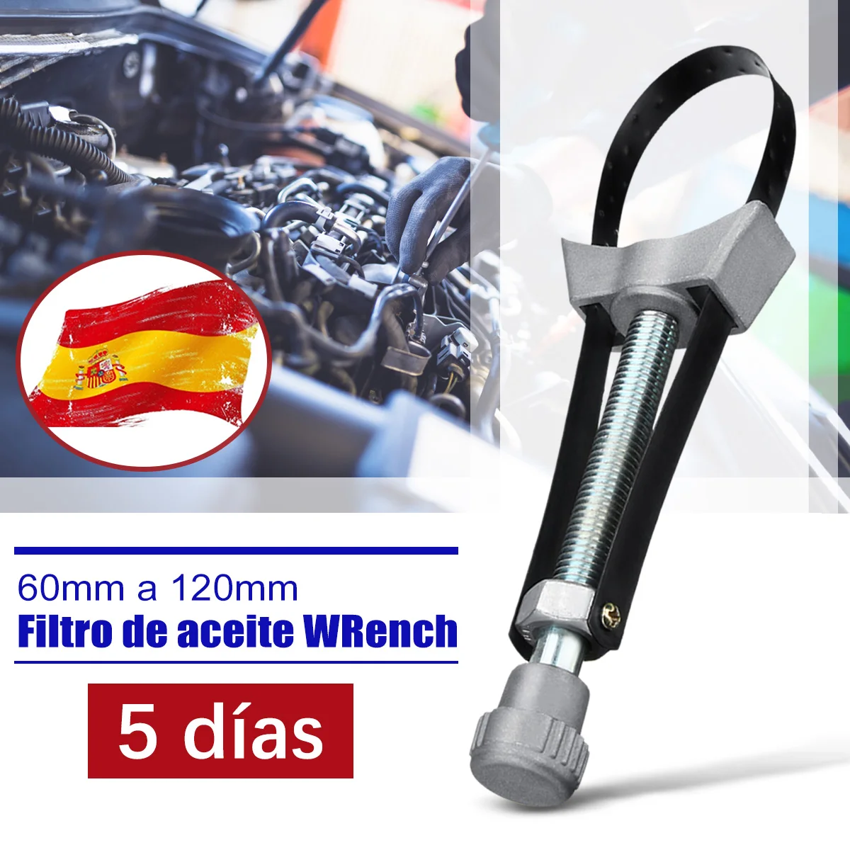 Buy Car Auto Oil Filter Removal Tool Strap Wrench