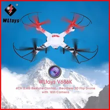 WLtoys V686G FPV RC Drones With HD Camera Wltoys V686 Dron Professional RC Quadcopters With Camera RC Flying Camera Helicopter цена WLtoys V686G FPV RC Drones With HD Camera Wltoys V686 Dron Professional RC Quadcopters With Camera RC Flying Camera Helicopter цены онлайн