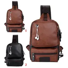 Модная мужская сумка-мессенджер через плечо для мужчин, сумка для мобильного телефона, мужская сумка через плечо, сумка-слинг с разъемом для наушников, сумки на плечо