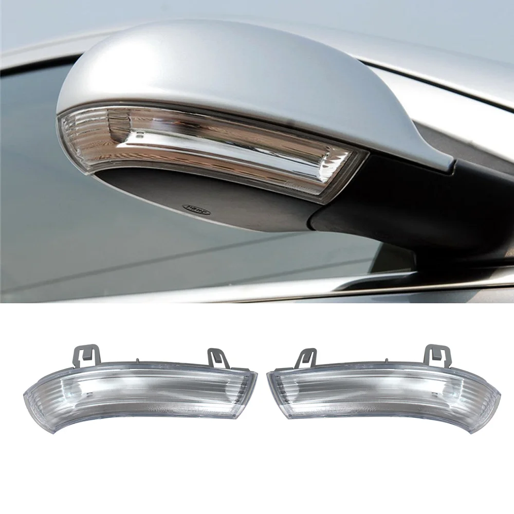 

CAPQX 2PCS For VW Jetta Golf 5 GTi MK5 Passat B6 Variant Rearview Mirror Light LED Turn Signal Light Side Indicator Lamp