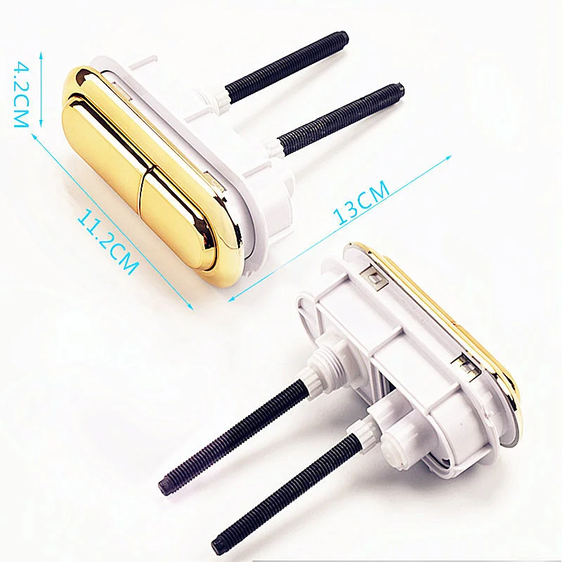 

Gold color toilet dual push button,ABS Plastic toilet double Push Button,Toilet water tank switch flush dual push button
