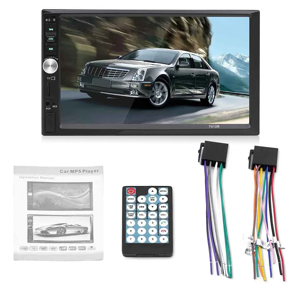 

Universal Car Multimedia Player 7012B Android 6.0 7" HD Car Radio BT MP5 Car Autoradio Audio Stereo With Rear View Camera