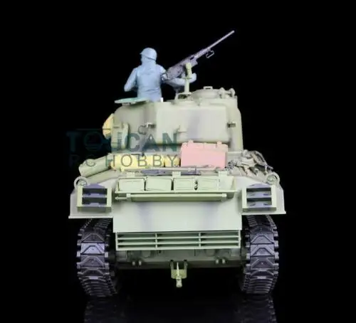 2,4 г Henglong 1/16 масштаб 6,0 инфракрасный боевой пластик M4A3 Шерман РТР р/у Танк 3898 360 турель TH12810