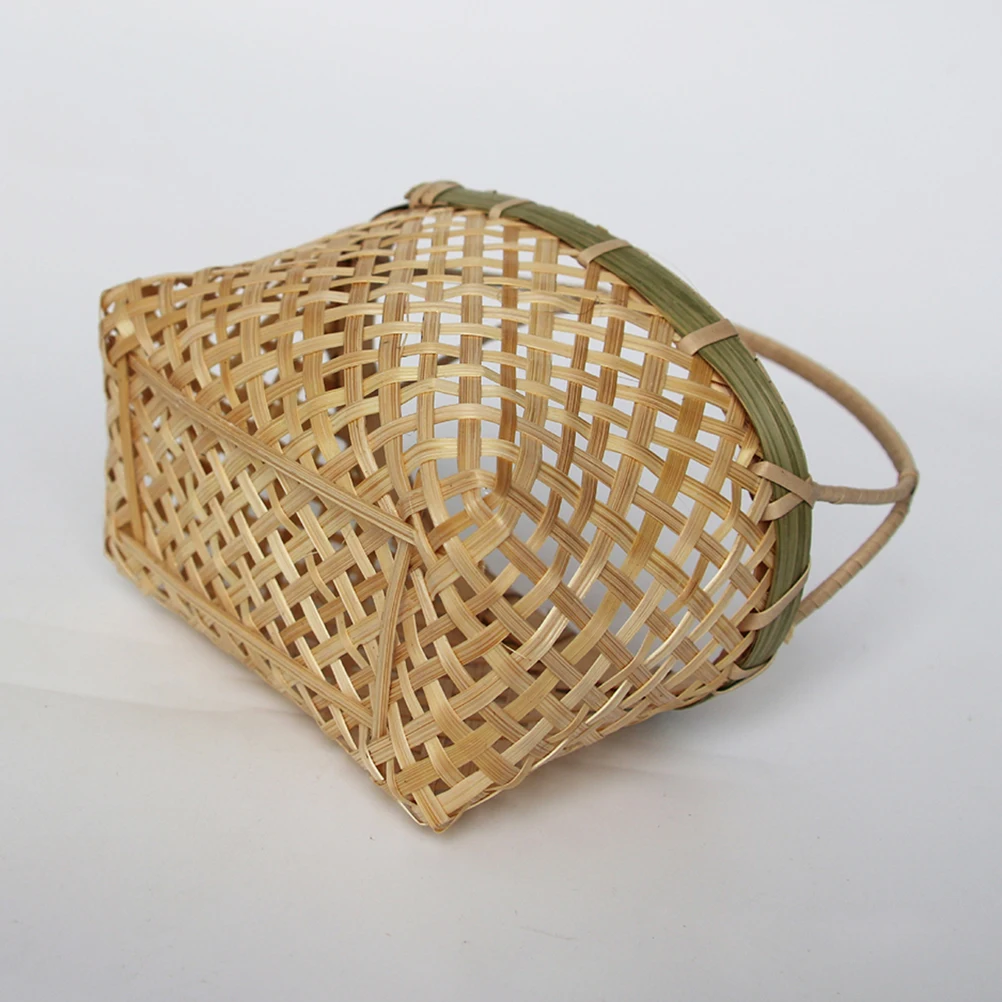 1 шт. бамбуковая корзина бытовые корзины ручной работы для хранения Корзина для пикника Корзина для цветов для домашнего декора пикника кемпинга