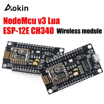 

NodeMcu V3 Lua Wireless module WIFI Internet of Things development board ESP8266 with pcb Antenna and usb port ESP-12E CH340