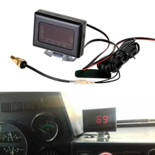 Car Engine Digital Water Temperature Gauge Kit And Temp Sensor Plug 9V - 36V Set Universal Motorcycle Digital Thermometer Water