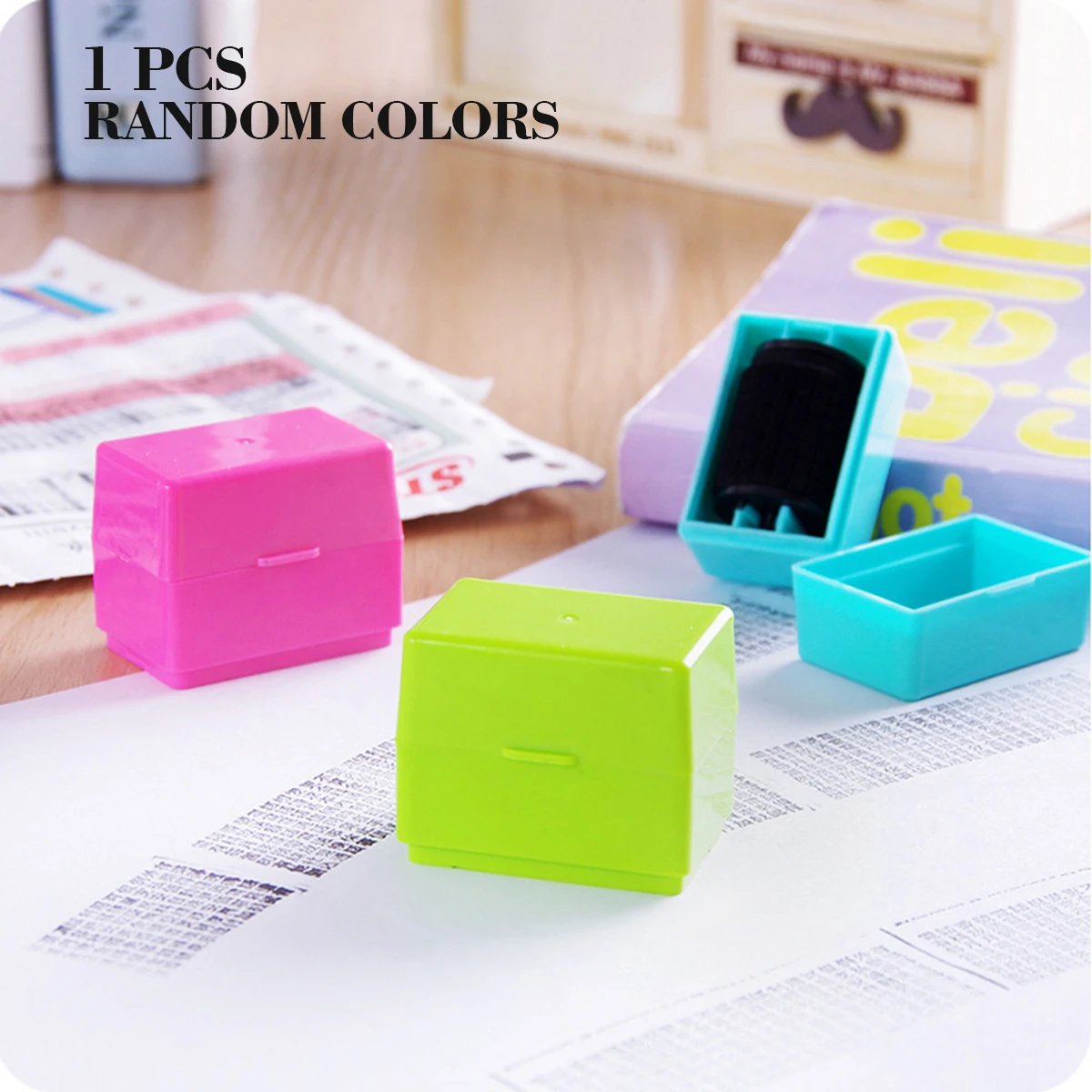 

Roller Stamp Roller Identity Privacy Protection Confidentiality Information Data Protection Ink Refill Color Random