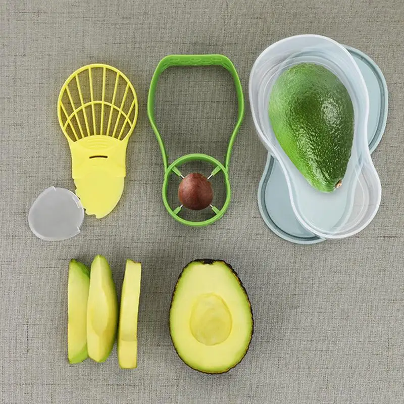 

Corer Avocado Tool Set Core Remover Crushing Cutter Crisper Kiwi Strawberry Fruit Kit Fruit Slicer Peeler Easy Kitchen Core Tool