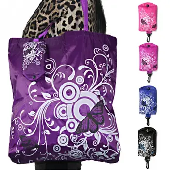 

1Pc Eco-Friendly Oxford Shopping Bag Reusable Foldable Shopping Bag Printed Tote Bag Portable Large Capacity Grocery Handbags #2
