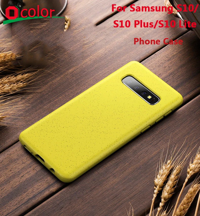 ocolor For Samsung Galaxy S10 Plus Straw Candy Silicone Case Cover Protective Soft Back Lite |
