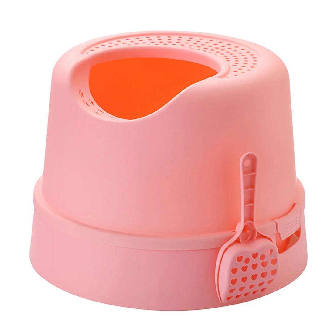 

Toilet Bedpan Cat Litter Box Semi-Closed Anti-Splash Oval Cat Dog Litter Tray Scuttle Quality Box Pan Puppy Indoor Home Sandbox