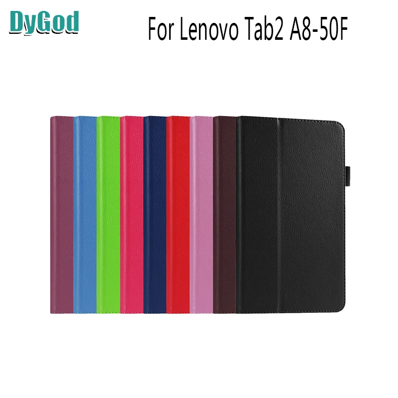 

DyGod New 8.0'' For Lenovo Tab 2 A8-50 A8-50F A8-50LC Tab2 A8 50 50F 50LC Bracket Flip Tablet Leather Case Cover Protective