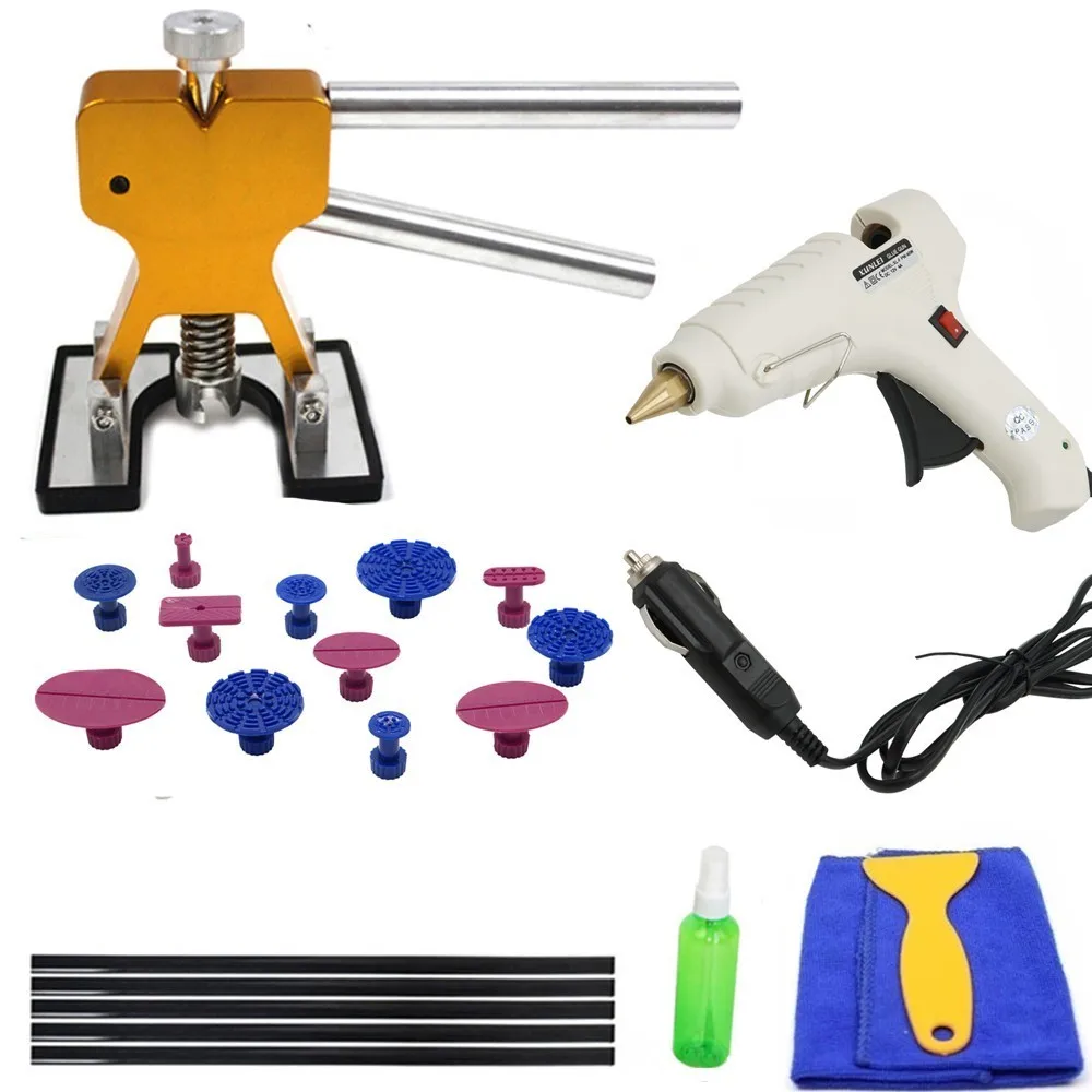 

PDR Tools Kit DIY Remove Dent Paintless Dent Repair Tool Car Dent Remover Reverse Hammer Straightening Pulling Dents Instruments