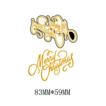 

Word Merry Christmas Metal Cutting Dies Stencils DIY Scrapbooking Album 2018 Paper Cards Craft Decoration Embossing Word Dies