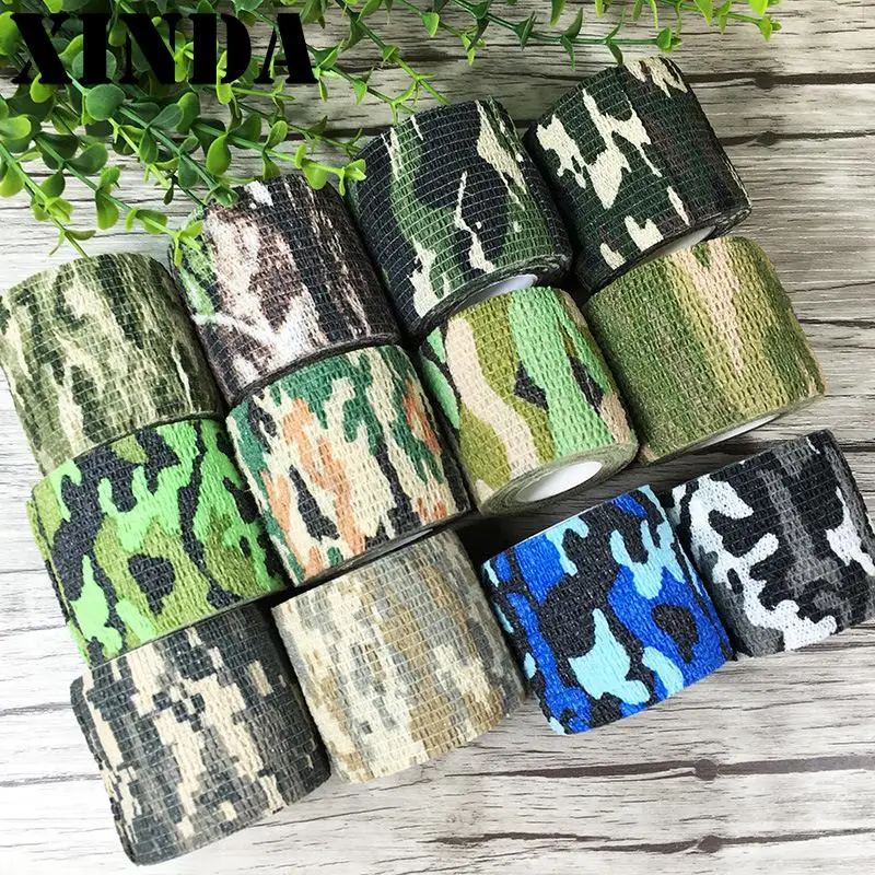 Buy Waterproof Camo Duct Tape Gun Hunting Camping Camouflage Stealth Tape Wrap