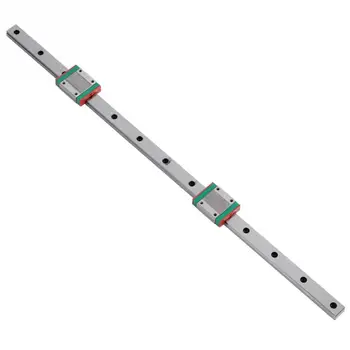 

1Set Miniature Linear Sliding Guide Rails High Accuracy 500mm Length slide rail With 2 Blocks Set Silver linear rail