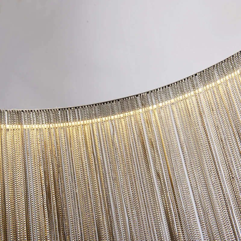 Современная спальня лампа столовая подвесная алюминиевая цепочка люстра LED Lustre
