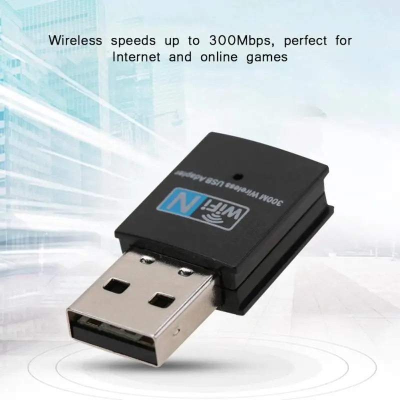 Мини USB LAN сетевая карта Wifi адаптер USB2.0 WiFi приемник 300 Мбит/с для