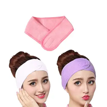 

3-Piece Terry Cloth Fashion Convenient Creative Practical Spa Facial Headband Make Up Wrap Head Wrap for Sport Bath Makeup