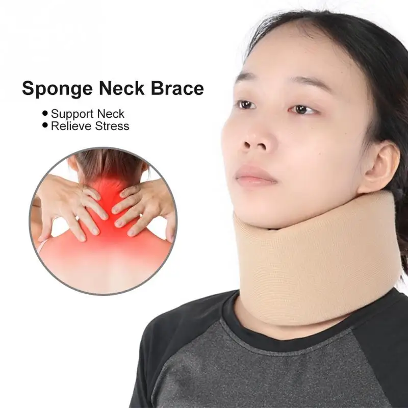 

Soft Sponge Neck Brace Protection Unisex Cervical Collar Support Neck Pain Relief Brace Support v