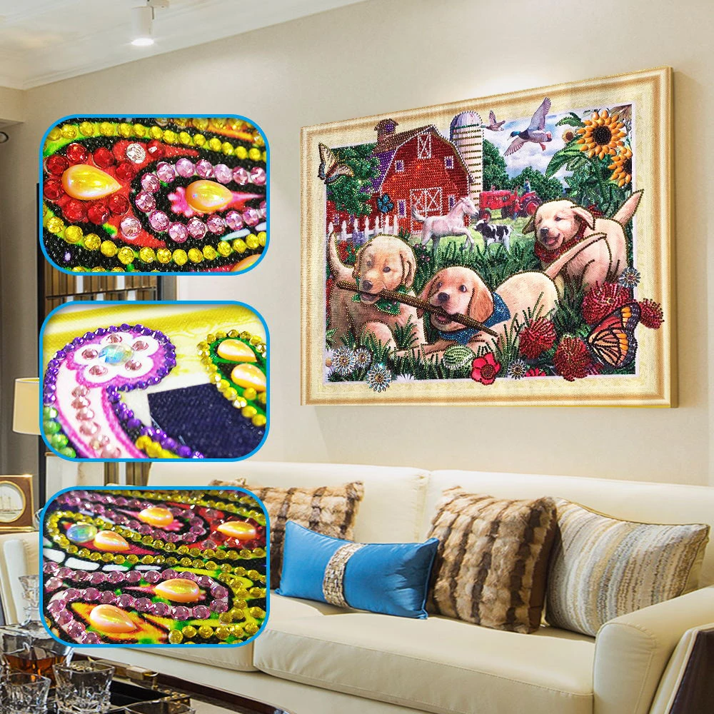 

DIY Diamond Painting Cross Stitch People 3D Mosaic Picture Special Shaped Religious Diamond Embroidery Bead Home Decor LP097