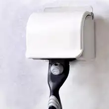 Мужская вешалка для бритвы Пылезащитная пластиковая стойка для бритвы с присоской для бритья Бритва держатель для бритвы присоска