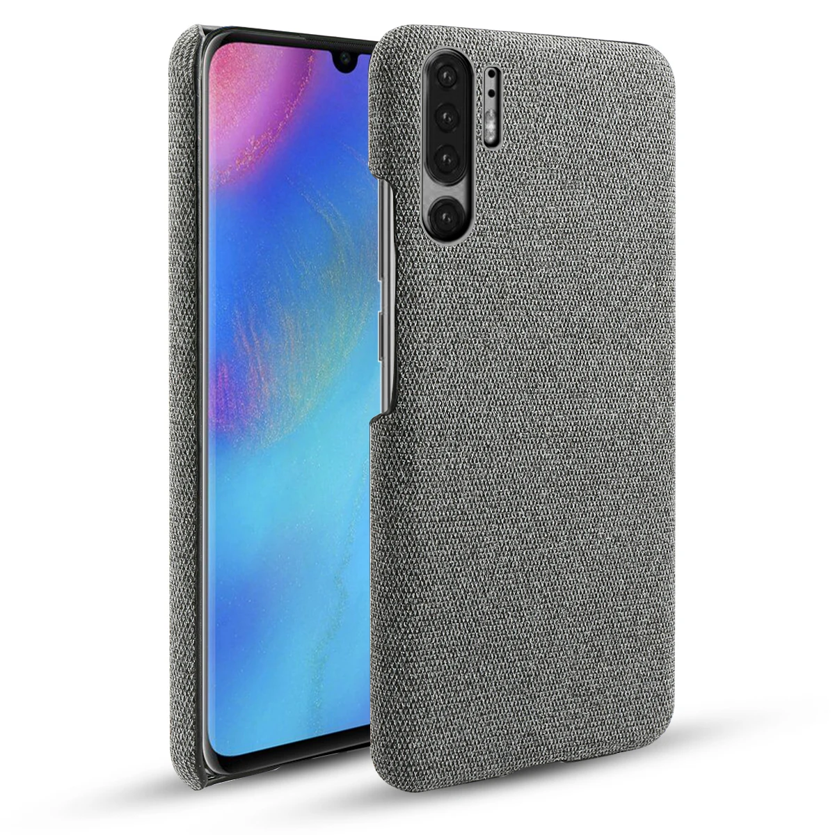 Чехол для Huawei P30 Pro Lite тонкий жесткий чехол из Ткани в стиле ретро с защитой от