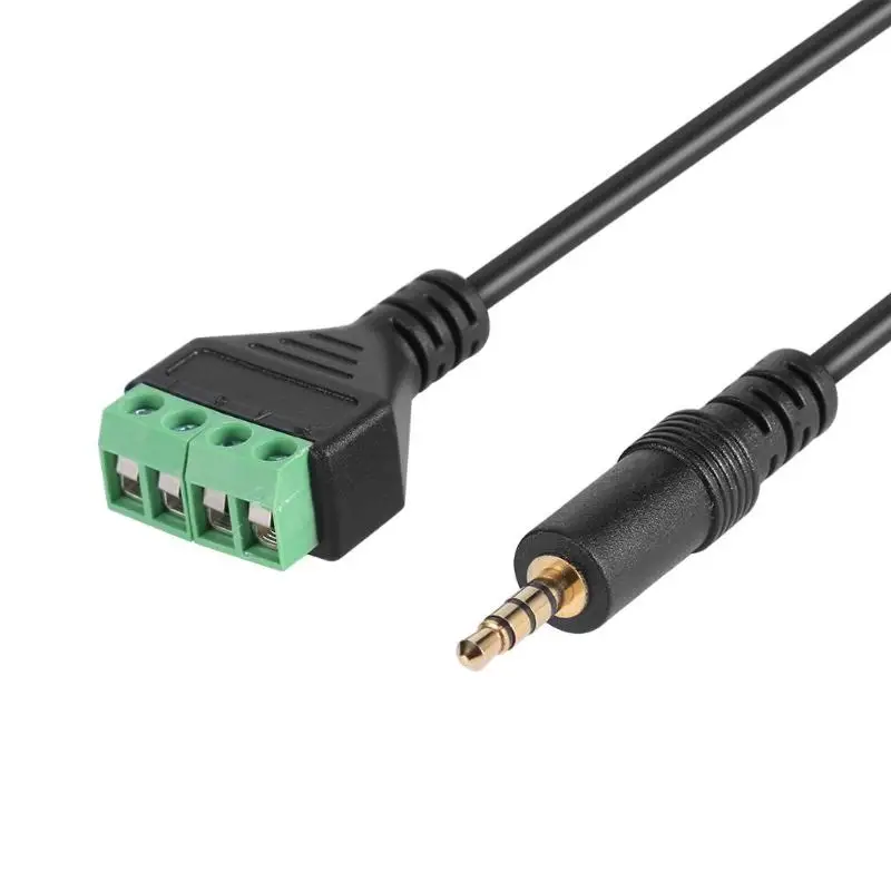 35Mm Trrs Stereo 4 Pole Male Plug To 4Pin Av Screw Video Shield 30Cm Balun Terminal Connector Adapter Cable huismerk kopen in de aanbieding 35Mm Trrs Stereo 4 Pole Male Plug To 4Pin Av Screw Video Shield 30Cm Balun Terminal Connector Adapter Cable huismerk kopen in de aanbieding