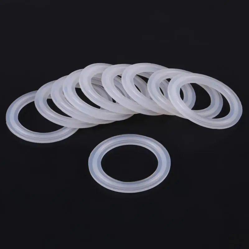 

10Pcs 1.5in Silicone Sealing Gasket Sanitary Clamp Ferrule Ring Sealing Gaskets Fittings Rubber O Rings washer gasket Wholesale