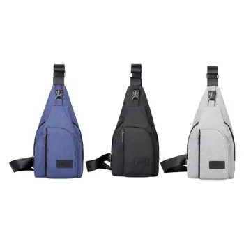 

Waterproof Men Chest Bag Canvas Shoulder Messenger Bags Men Casual Travel Crossbody Chest Bags