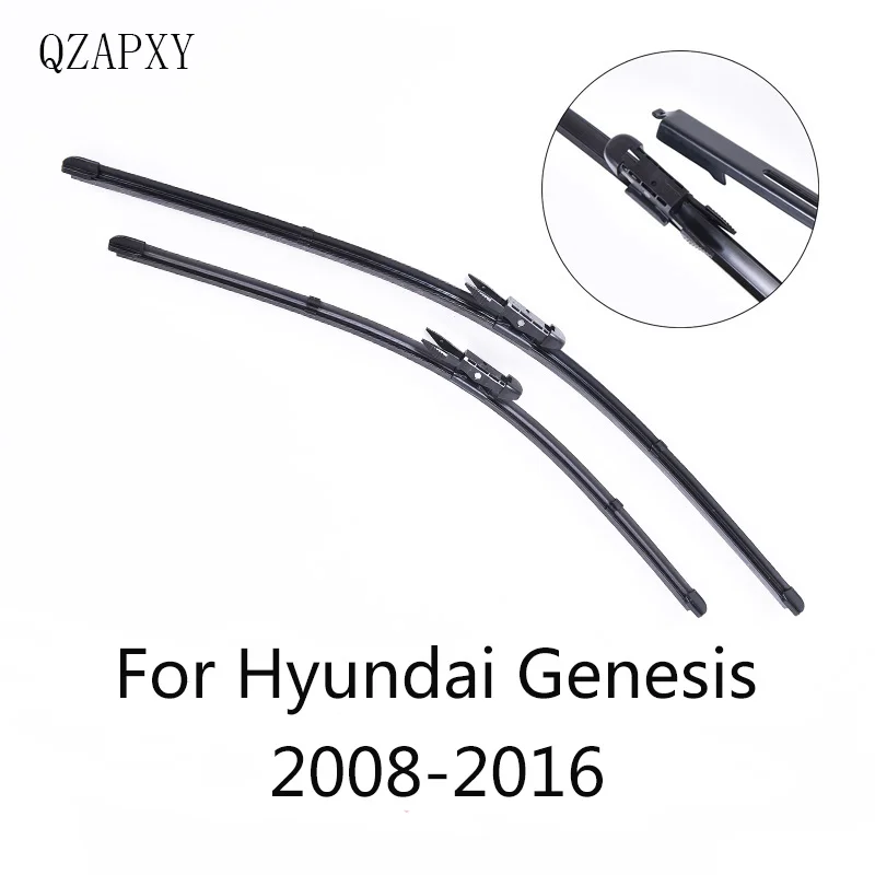 QZAPXY Стеклоочистители Лезвия для Hyundai Genesis с 2009 2010 2011 2012 2013 2014 2015 2016