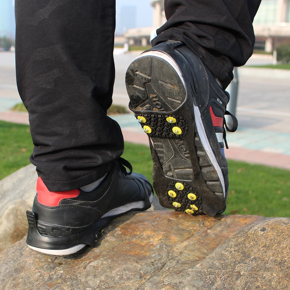 Anti slip 10 stud Crampons Footwear Snow Ice Climbing Shoe Spikes Grips