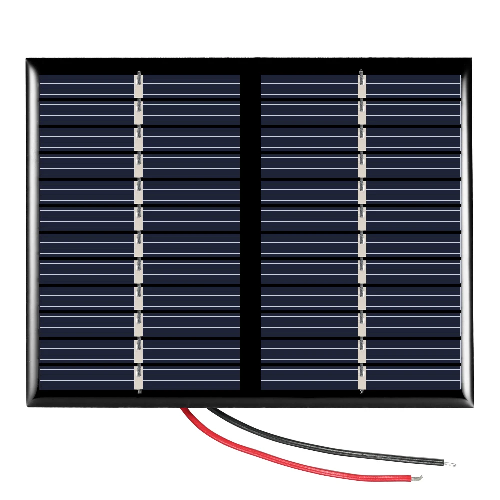1,5 Вт 12 в Sol Панель батарея Кабельный разъем поликристаллического кремния панели солнечных батарей для DIY зарядное устройство 115*90 мм