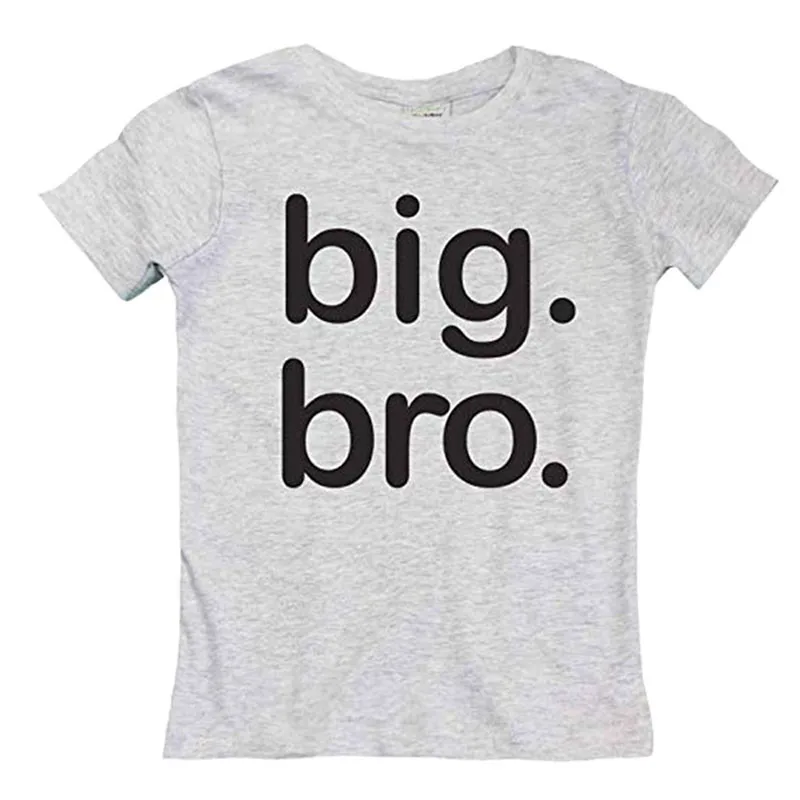Children Gray Big Bro Letters Print T Shirt Boys Summer Clothes Short Sleeve Cotton Tops Kids T Shirts Funny Top Tees Drop Ship Children Gray Big Bro Letters Print T Shirt Boys Summer Clothes Short Sleeve Cotton Tops Kids T Shirts Funny Top Tees Drop Ship