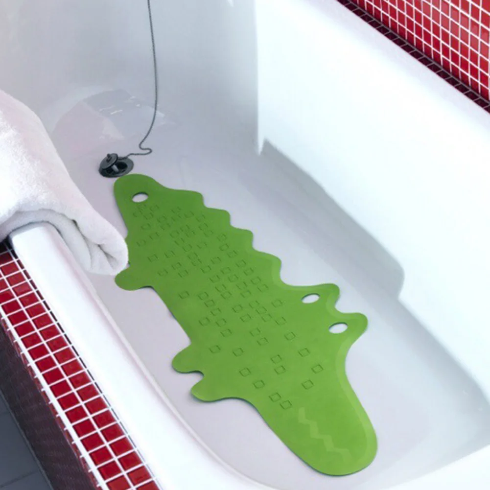 

Bath Mat Environmental Long Shower Cartoon Children Pad Non-Slip Suction Cup Tub