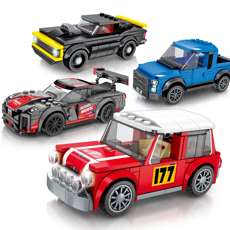 

New City luxury sports car series Raptor pickup truck Super Racers action figures Speed champion Compatible With Legoings car