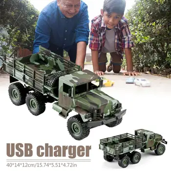 

New 1:16 Military Truck Six-wheel Drive Remote Control Car Toy Cool Camouflage Climbing RC Car Can Play In Wild Toy For Children