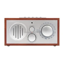 Деревянный радиоприемник, радио, портативное радио