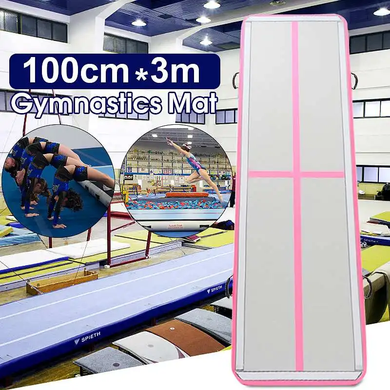 

118x39x4inch Inflatable GYM Air Track Mat Floor Home Airtrack Gymnastics Mat For GYM Training