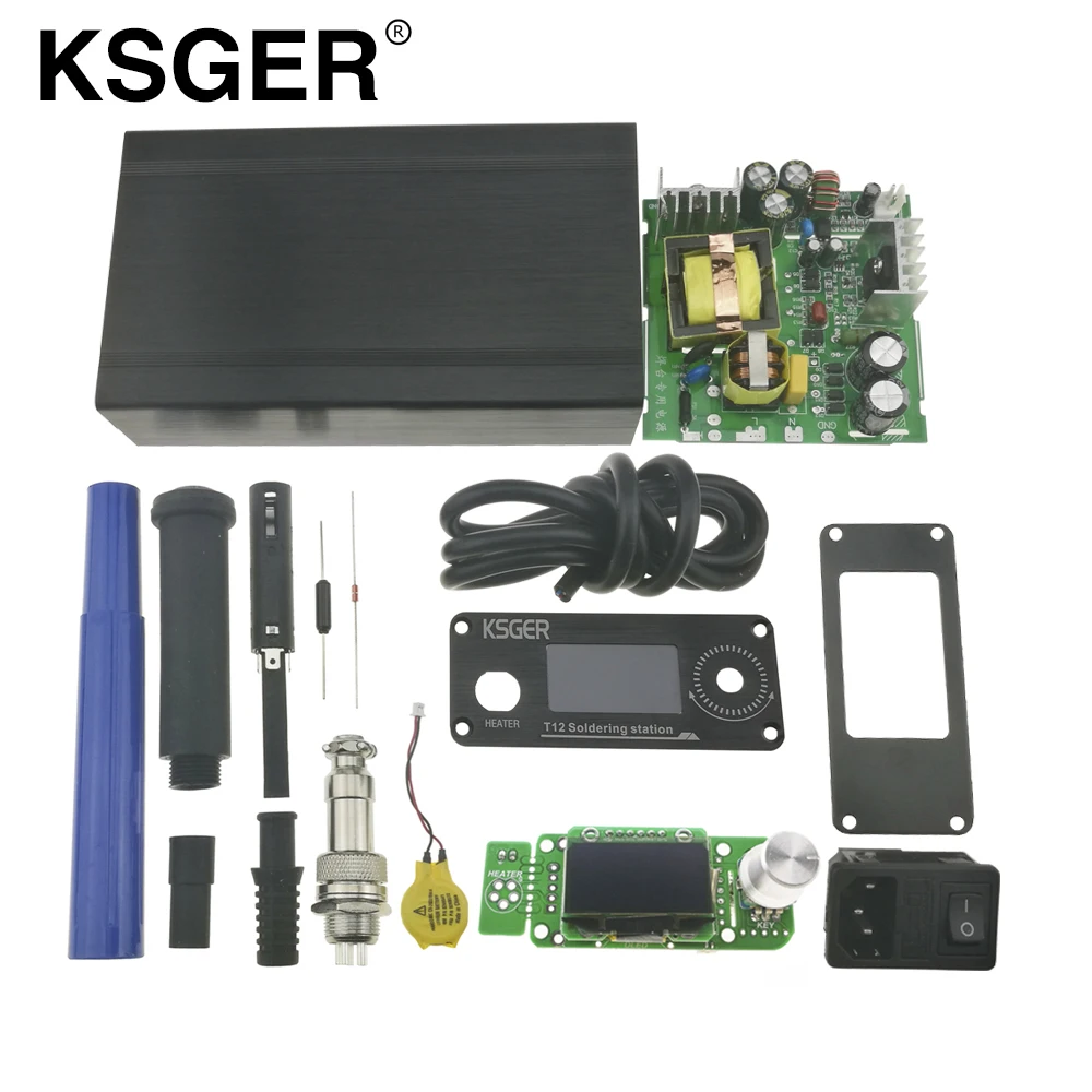 

KSGER STM32 OLED Version V2.0 T12 Soldering Station Controller With Battery 9501 Soldering Handle Set Electric Soldering Irons