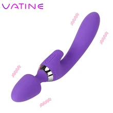 VATINE Dual Stimulation Vibrator Adult Product Waterproof font b Sex b font Toys for Women Magnetic