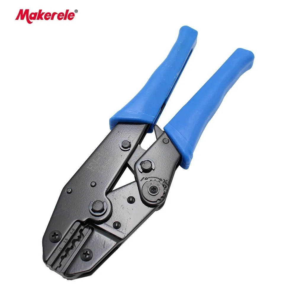 Ideal cable crimper HM-10 original product 1.5-6.0mm2 hand ratchet cable terminal crimper suppliers 22-10 AWG for free shipping
