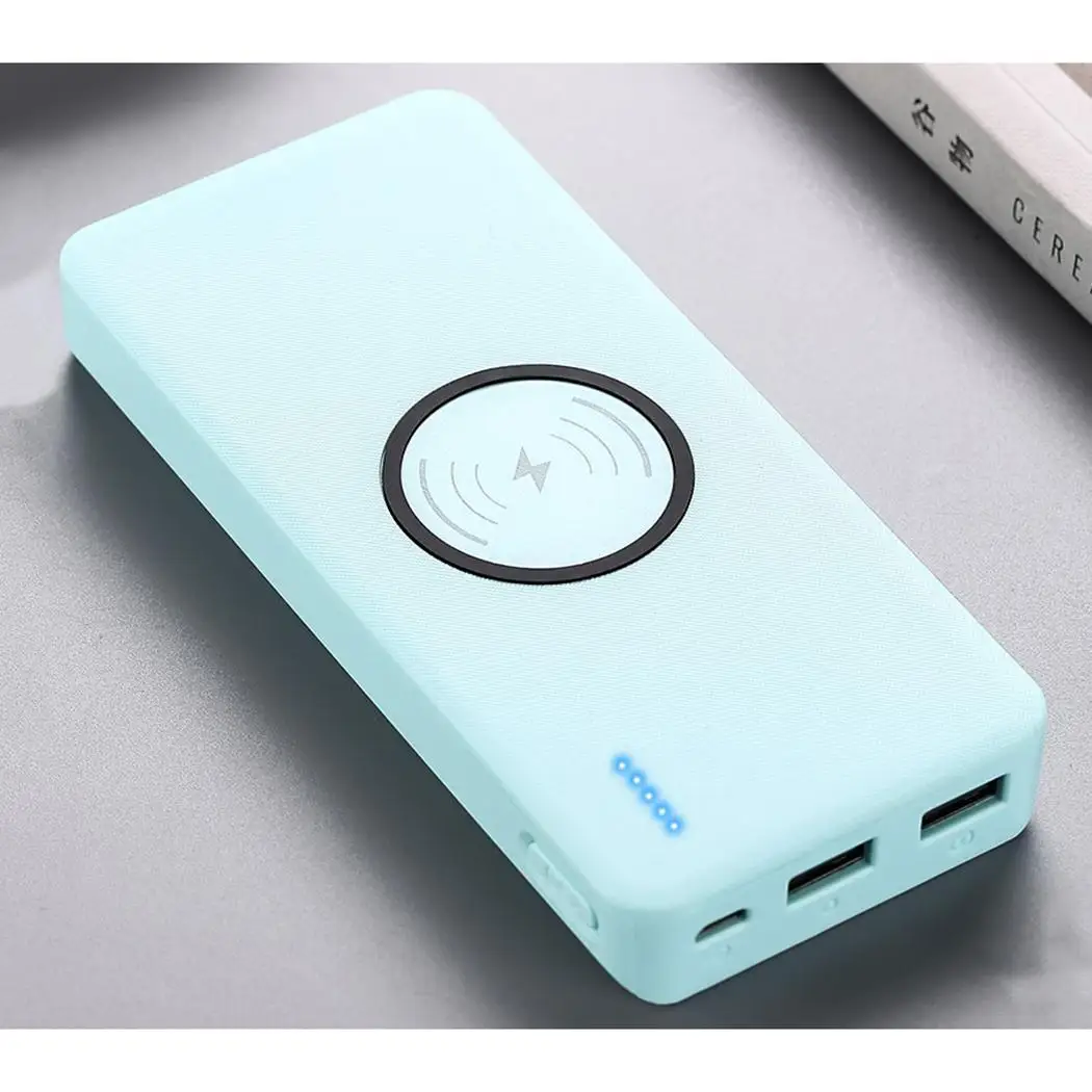 

Qi Wireless Fast Charging 20000mAh Power Bank External Battery Pack Powerbank For iPhone XS Max Samsung Xiaomi Mobile Charger