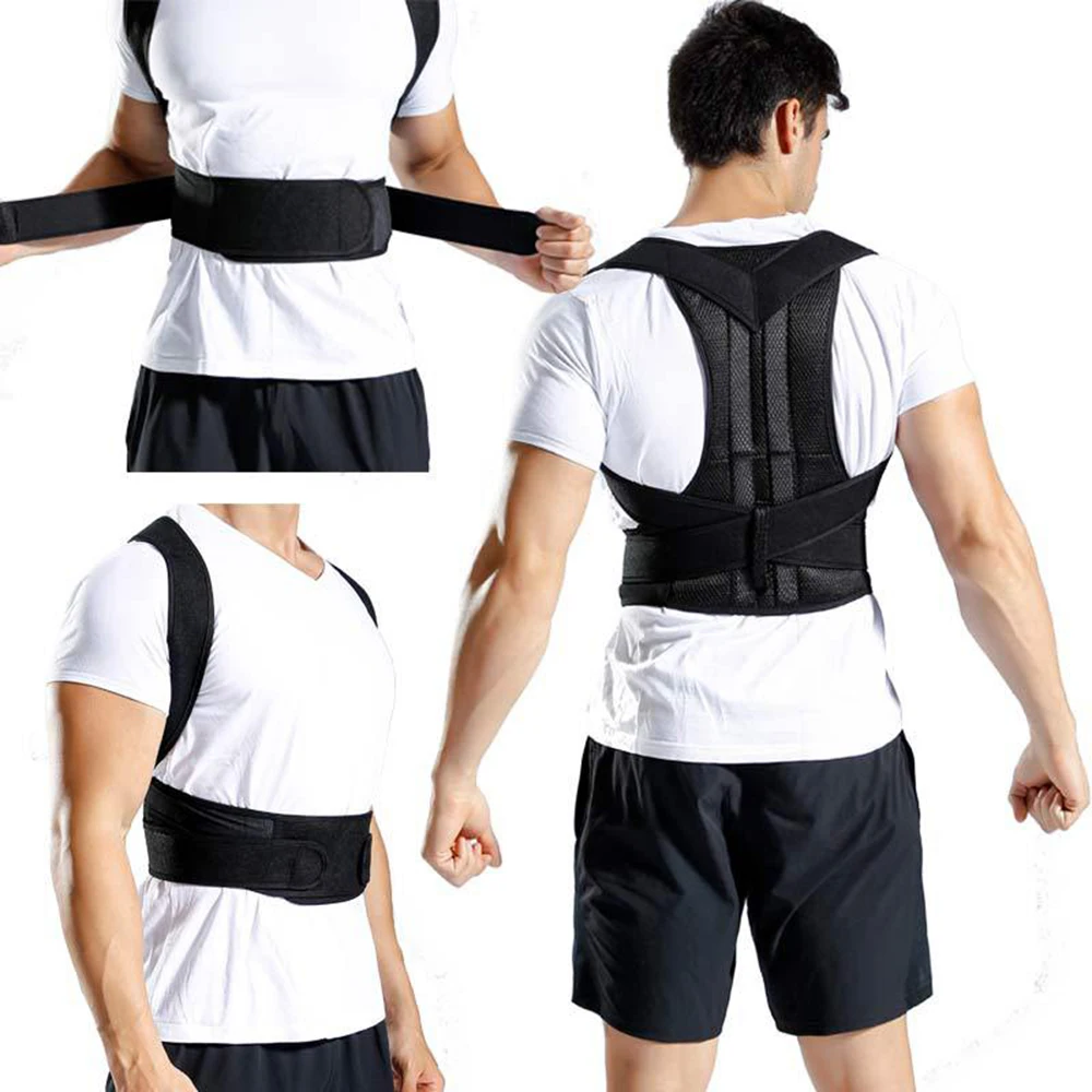 Многоразмерная фиксация спины для взрослых с подтяжками для осанки, чтобы поддерживать здоровую магнитную поддержку спины для мужчин и женщин