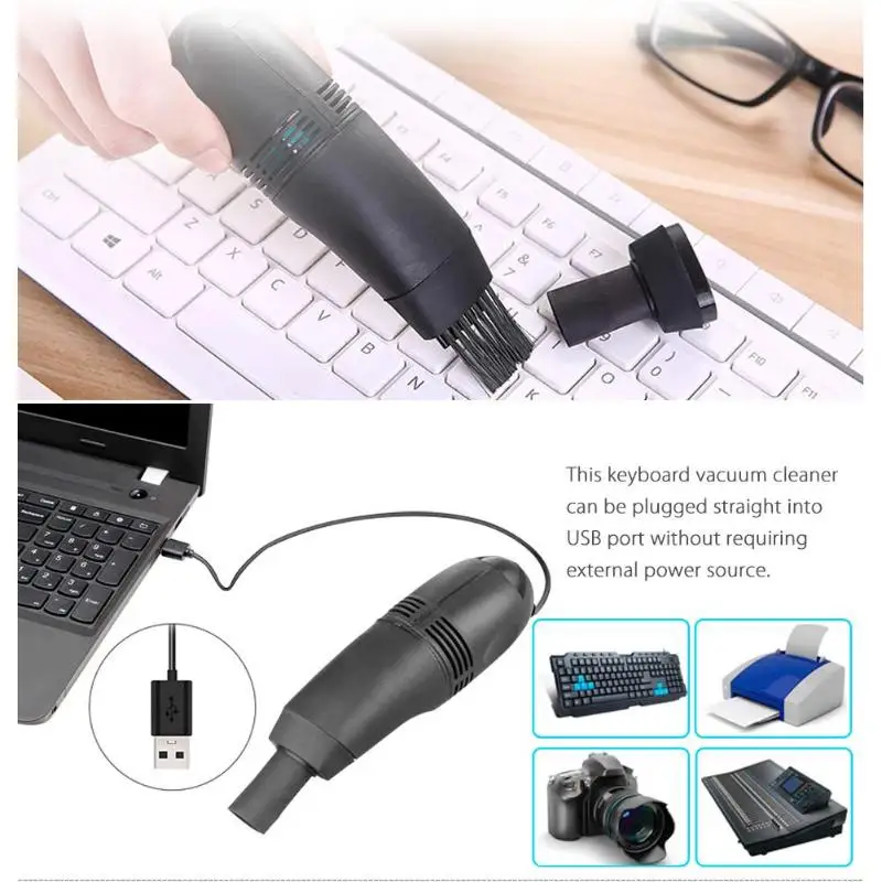

Creative Mini PC Dust Cleaner Brush Computer Vacuum Cleaner USB Keyboard Laptop Universal Vacuum Attachment Dirt Clean Tools